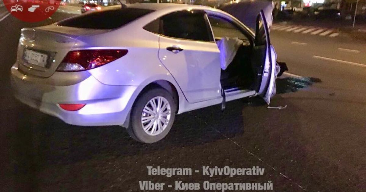 Нічна погоня з поліцією в Києві закінчилася ДТП з постраждалими_1