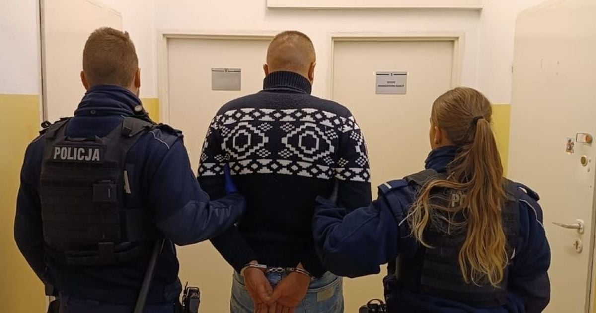 Задержанный украинец, разбивший 11 авто в Гданьске/Фото: Полиция Гданьска