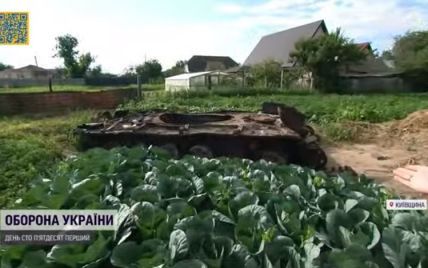 Не по посаженному: у семьи из Киевщины между капустой и свеклой до сих пор ржавеет танк РФ, который не успели забрать