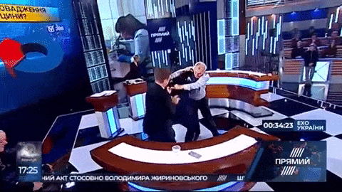Мусий подрался в прямом эфире