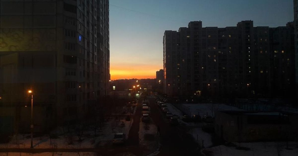 Фото заката в Киеве / © facebook.com/vira.baldyniuk