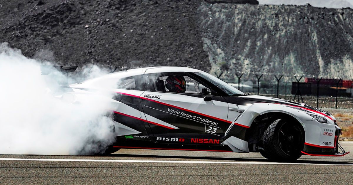 Nissan GT-R Nismo установил рекорд по самому быстрому дрифту