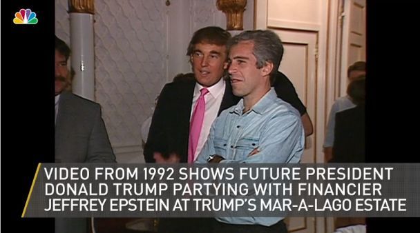 Зустріч Дональда Трампа і Джеффрі Епштайна у 1992 році / © скриншот з відео
