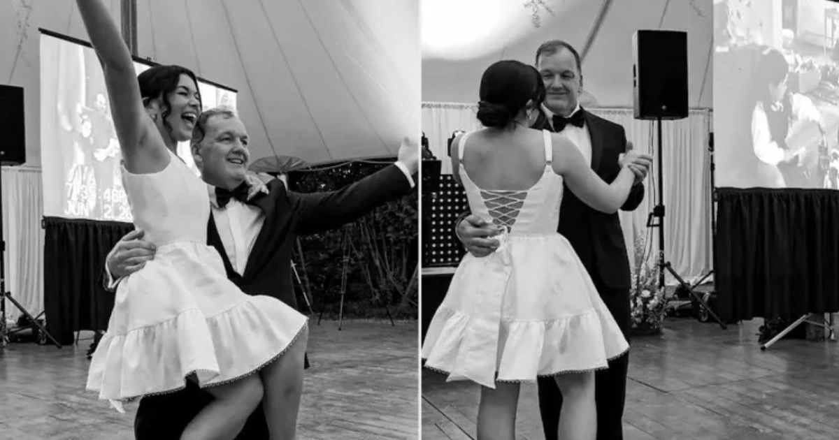 Свадебный танец папы и дочери / Фото: LAUREN LADOUCEUR WEDDING CONTENT CREATOR
