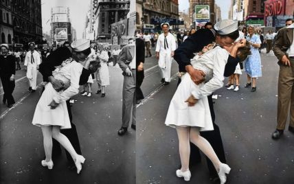 В США скончалась медсестра со знаменитой фотографии "Поцелуй на Таймс-Сквер"