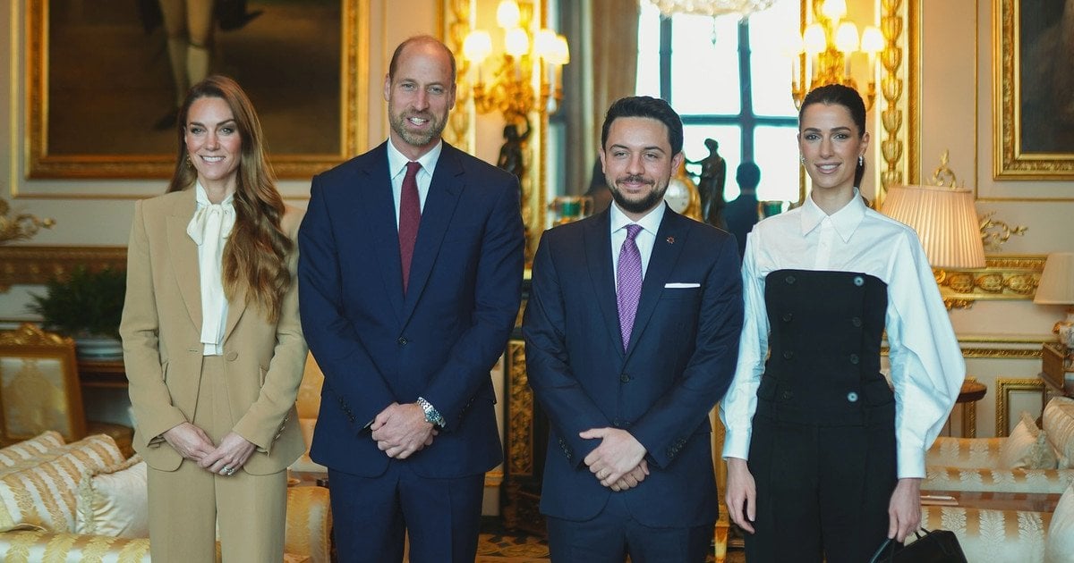 Кейт и Уильям Уэльские, кронпринц Хусейн и принцесса Раджва