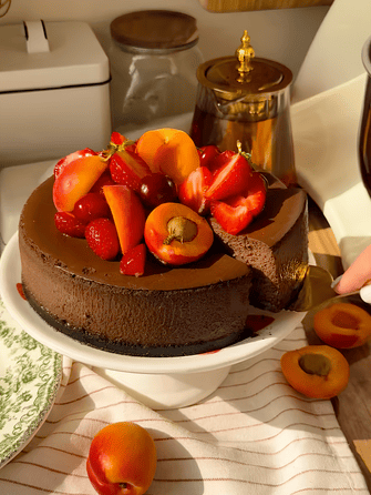 шоколадний чизкейк tiktok.com_@annasimiachko