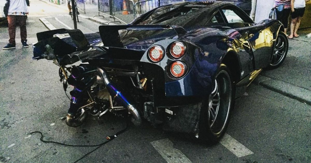 Pagani Huayra Pearl после аварии