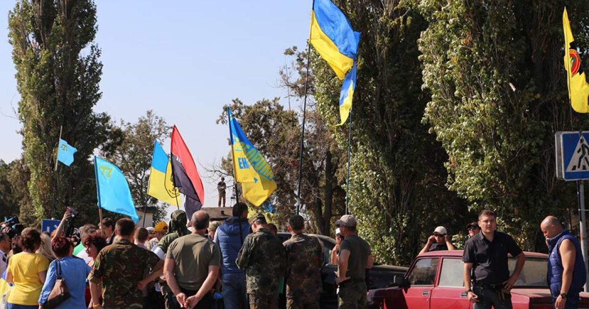В Крыму стартовала бессрочная блокада полуострова. / © Громадське ТБ