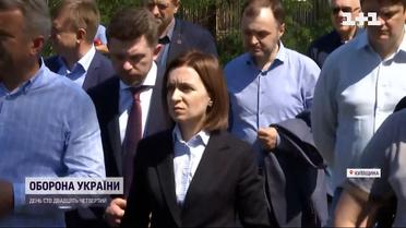 Майя Санду прибыла в Украину и посетила Бучу
