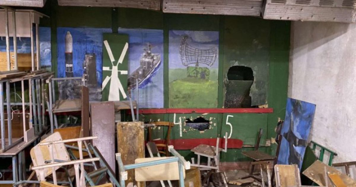 Укриття в школі у Дніпровському районі Києва / Фото: lb.ua