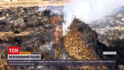Новости Украины: в Черниговской области неизвестный сжег десяток хлевов и 20 тоннн сена