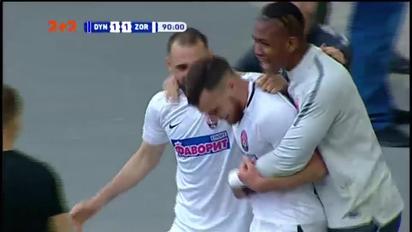 Динамо - Зоря - 1:1. Відео голу Сіласа