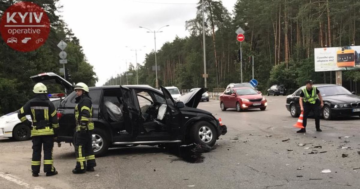 ДТП на Окружній в Києві_1 / © Facebook/Киев Оперативный