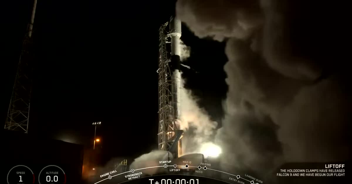 SpaceX успішно запустила у космос ракету Falcon 9 із новою партією супутників для глобальної Мережі