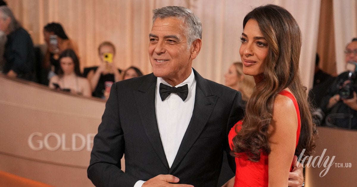 Амаль та Джордж Клуні на "Золотому глобусі"