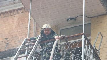 Пожежа на вулиці Петлюри погане фото_02 / © Управление ГСЧС Киева