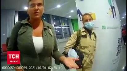 Ексклюзив ТСН: використання підробного COVID-сертифікату – відео Надії Савченко з аеропорту "Бориспіль"