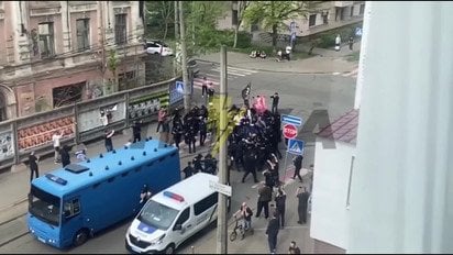 На Подолі розганяють мітинг проти ЛГБТ-кінофестивалю