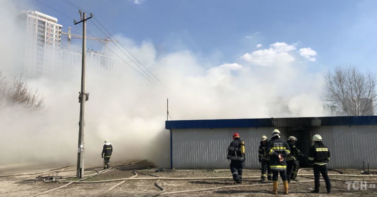 пожар на Осокорках