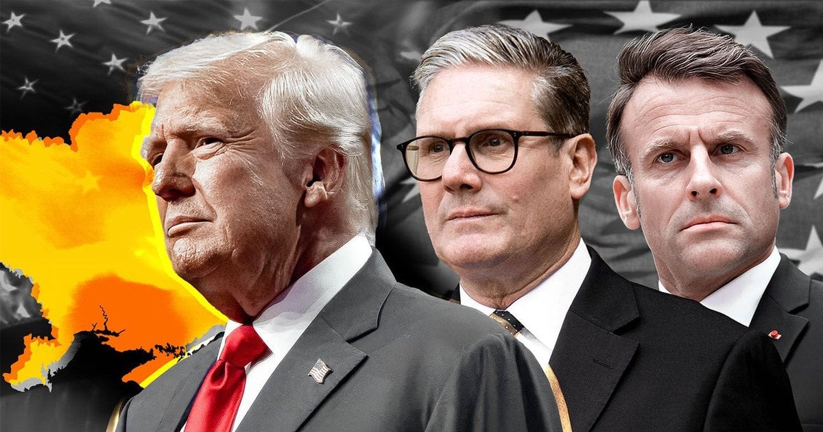 Трамп, Стармер, Макрон