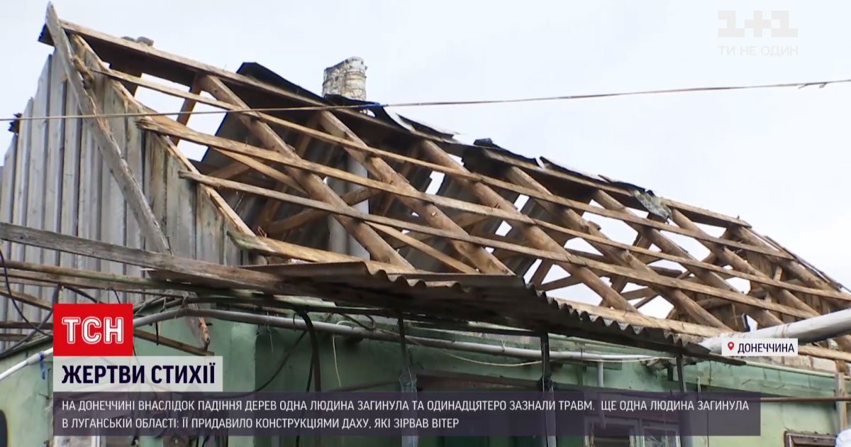Новости Украины: на Донбассе из-за мощного урагана погибли два человека