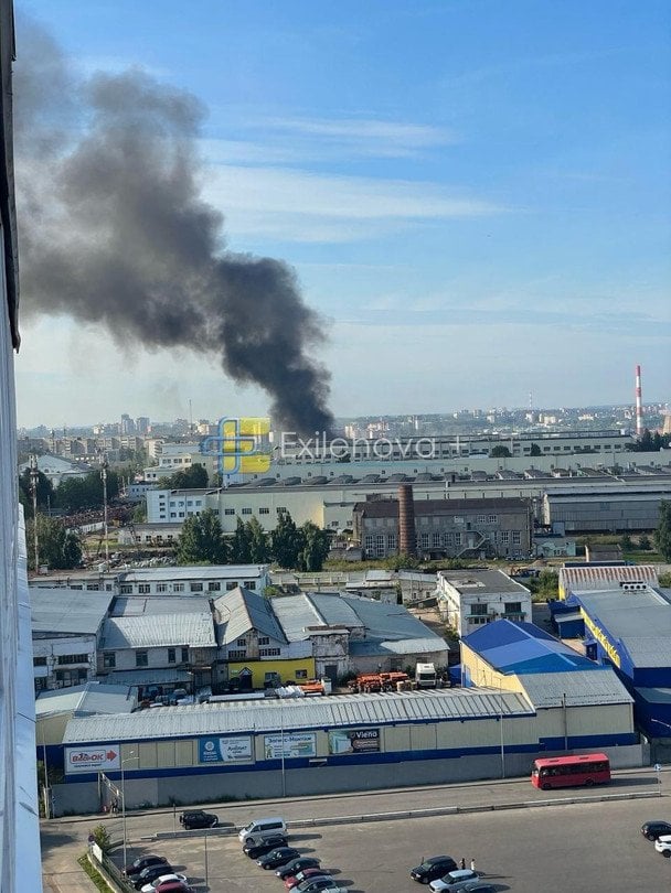 Після атаки піднявся дим