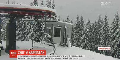 Схили "Буковелю" вкрив 30-сантиметровий шар снігу