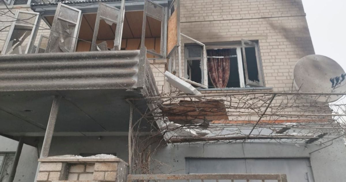 Последствия обстрела Купянска 12 декабря