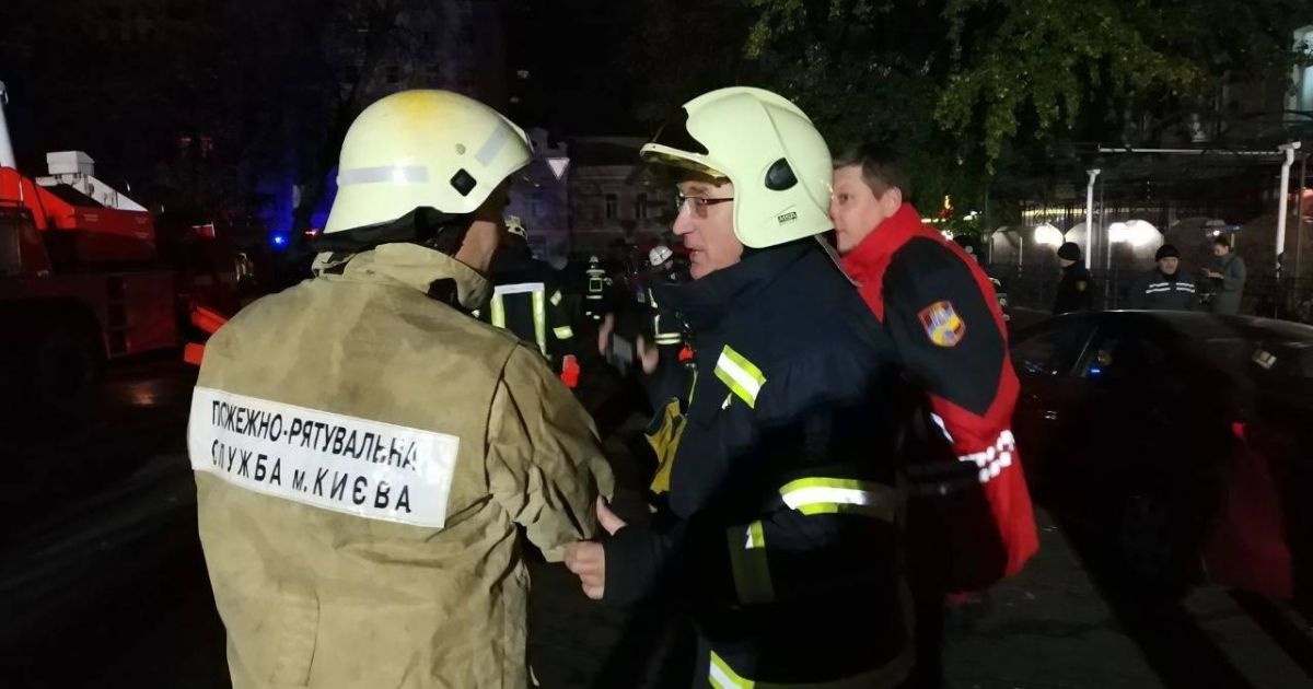 пожежа будинку в Києві_3 / © ГУ ДСНС у Києві