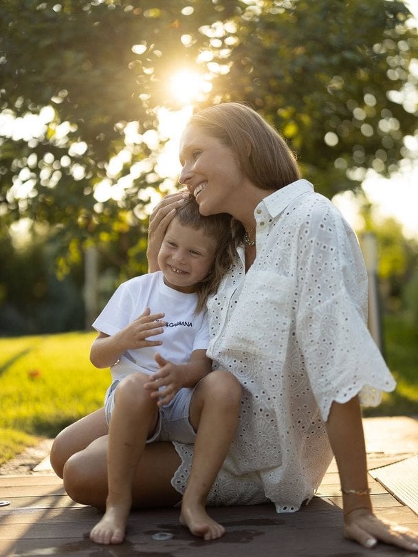 Катерина Осадча з сином / © instagram.com/kosadcha