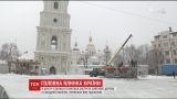 На Софийской площади готовятся установить главную елку страны