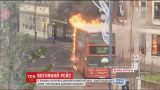 В Лондоне загорелся пассажирский автобус