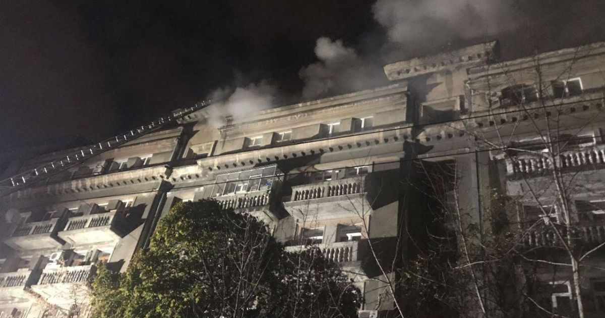 пожежа будинку в Києві_4 / © ГУ ДСНС у Києві