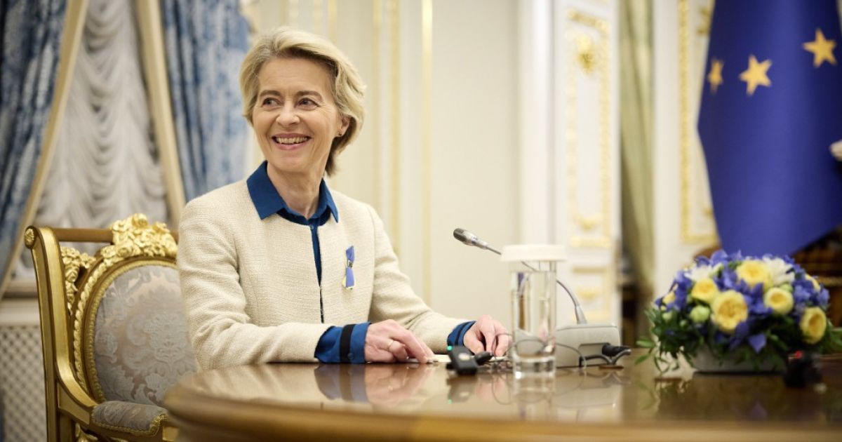 Президент Еврокомиссии Урсула фон дер Ляйен в Киеве