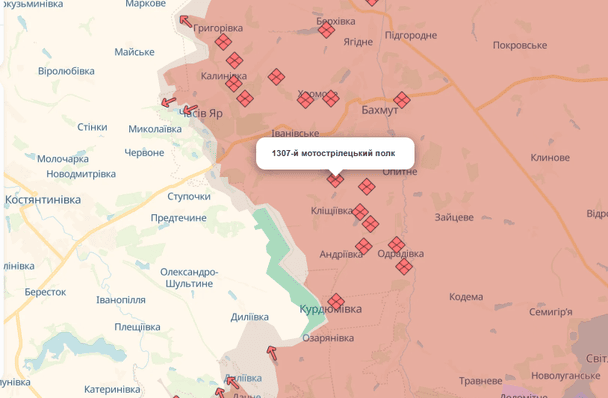 Российские войска продвинулись на фронте. / © t.me/DeepStateUA