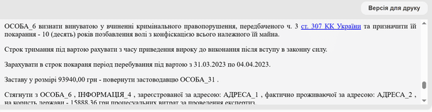 Приговор суда / © ТСН
