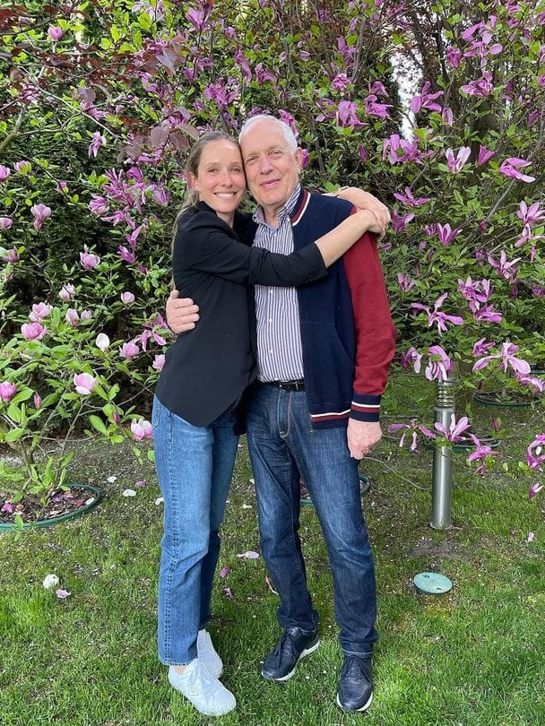 Катерина Осадча з татом  / © instagram.com/kosadcha