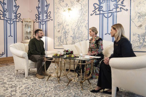 Герцогиня Единбурзька Софі з президентським подружжям Зеленських у Києві / © Associated Press