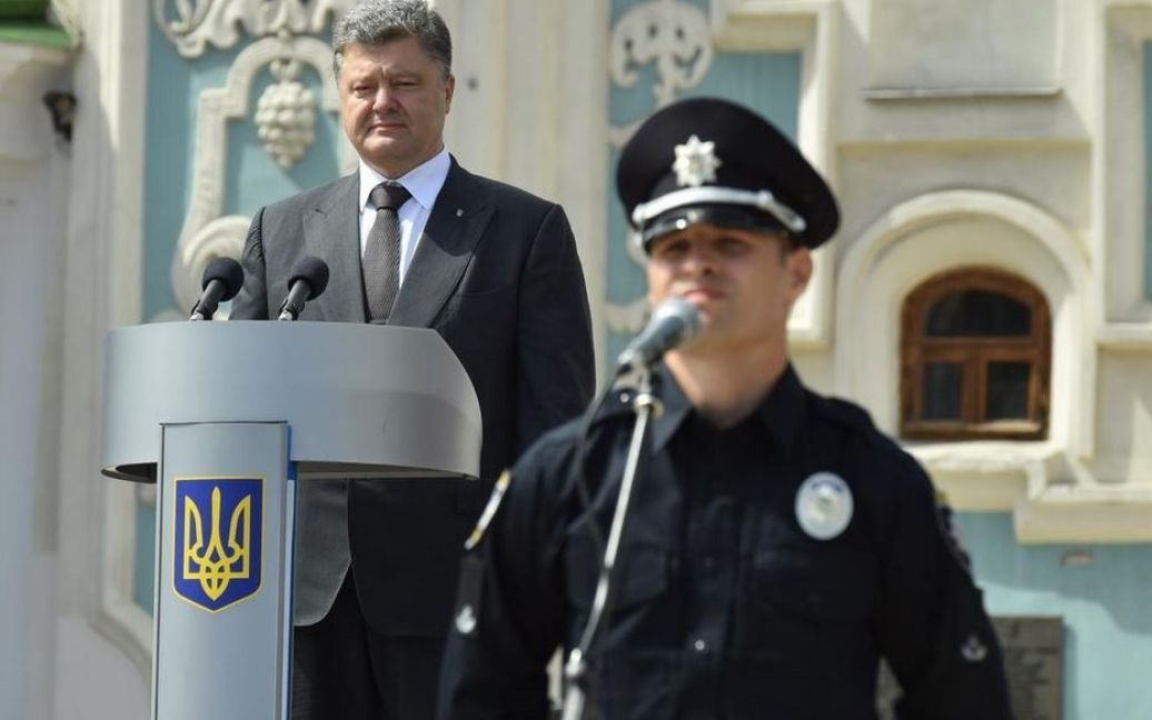 В Киеве приняли присягу патрульные / © Пресс-служба президента