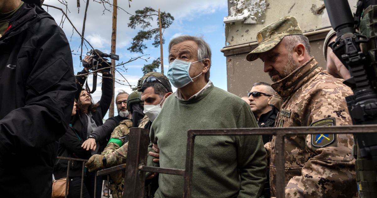 "Війна – це зло": генсек ООН прокоментував побачене в Бородянці