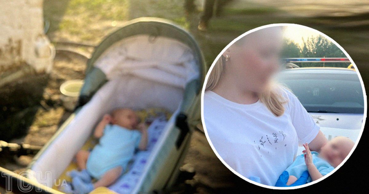 Новорожденная девочка, которая была похищена из перинатального центра Кременчуга. Коллаж ТСН.ua