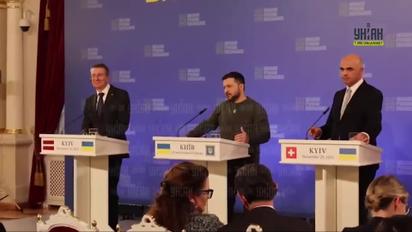 Тривога перервала пресконференцію Зеленського 