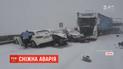 Неожиданная метель в Испании спровоцировала массовое ДТП