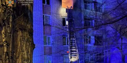 В Кременчуге во время пожара в многоэтажке погибли три человека на разных этажах
