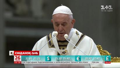 Папа Римський Франциск привітав світ із Різдвом і попросив миру для України