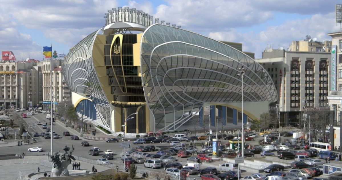 Футуристический проект реконструкции Дома профсоюзов