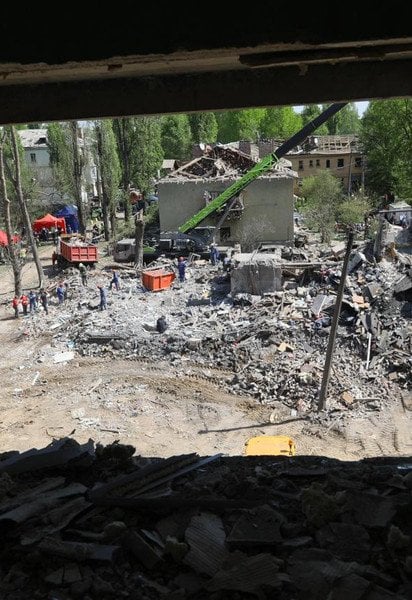 Руйнування у Києві після нічної атаки