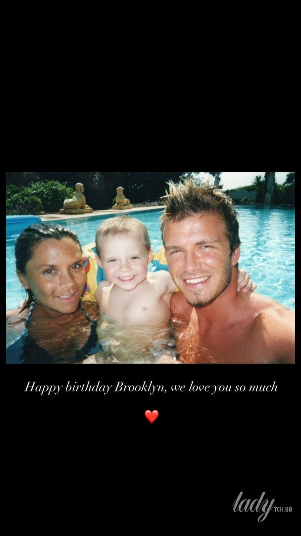 Вікторія та Девід Бекхеми із сином Брукліном / © Instagram Вікторії Бекхем