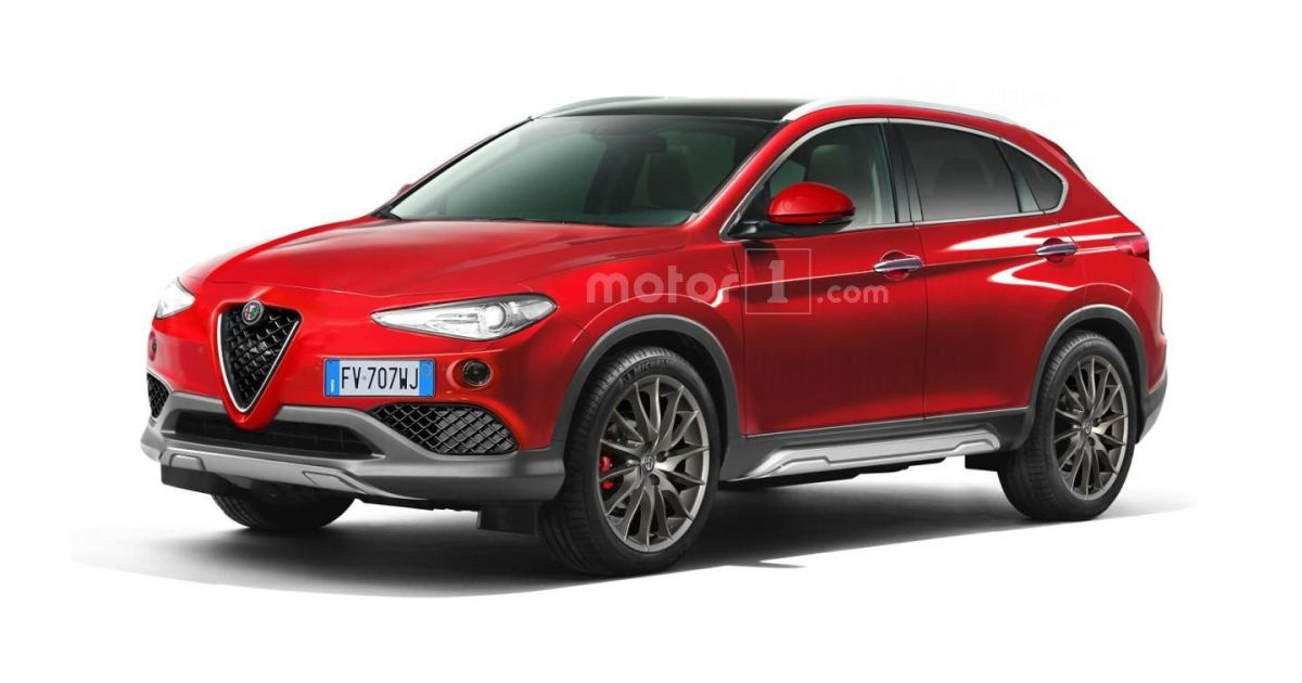 Предполагаемый внешний вид Alfa Romeo Stelvio.